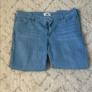 PAIGE Women's Light Blue Straight Leg Jeans
